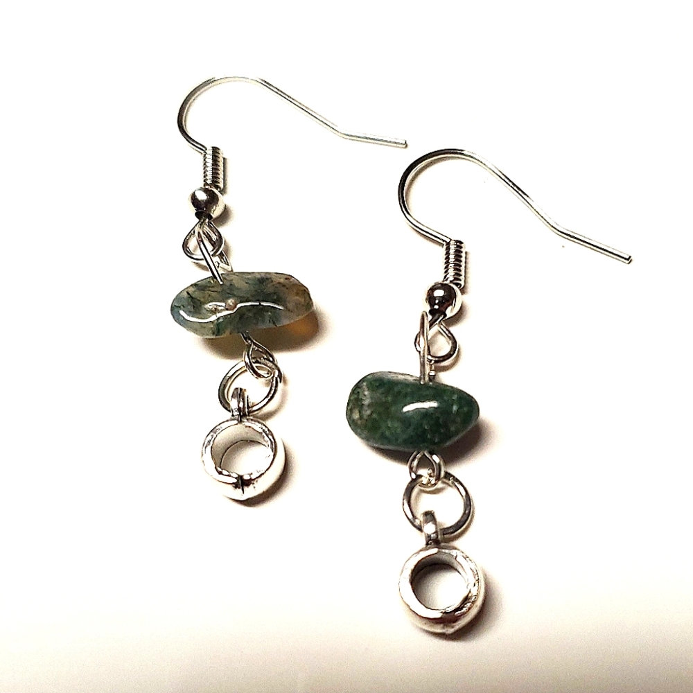 Unakite stone earrings